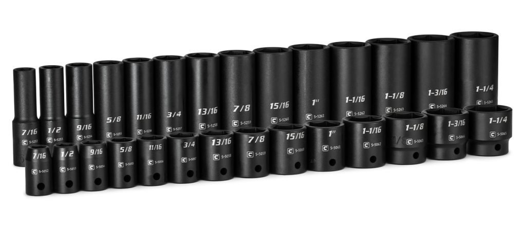 1/2" Dr. Master Impact Socket Set