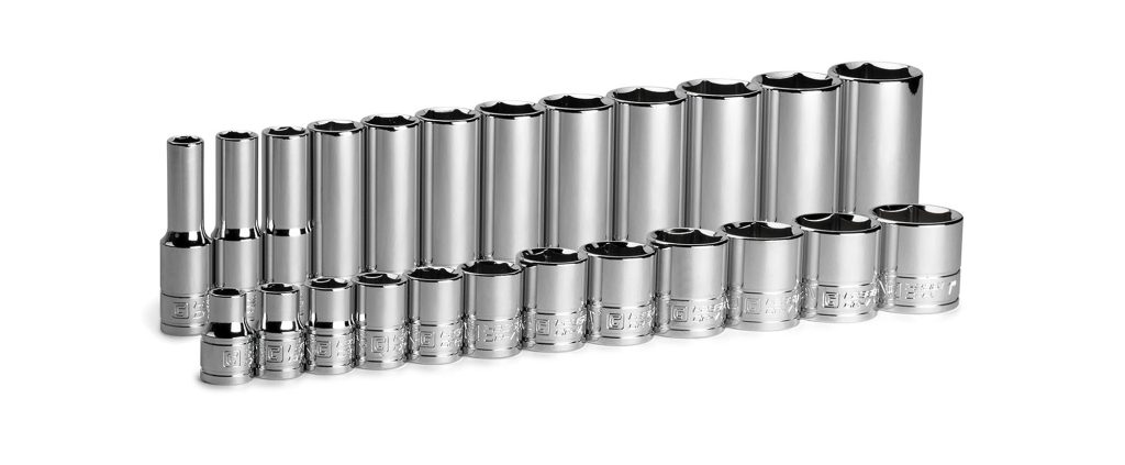 3/8″ 6-Point Master Chrome Sockets Set