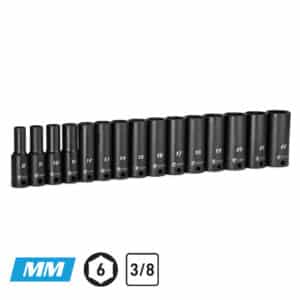 3/8″ Drive Deep Impact Socket Sets