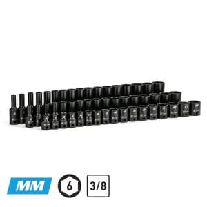 3/8" Drive Master Impact Socket Set, 6 - 22 mm