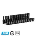 1/4″ Master Impact Socket Set, 4 – 15 mm