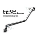 Double Offset for Easy Valve Access