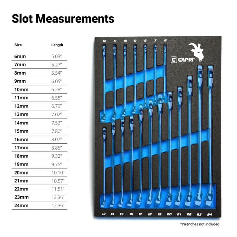 Combination Metric Tray Slots
