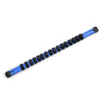 Aluminum Socket Rail, 1/2" Blue
