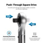 Push-Through Square Drive