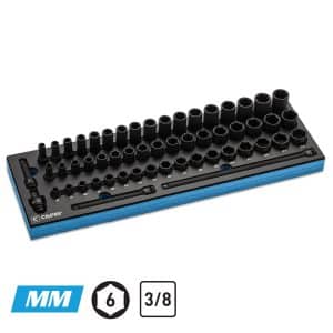 3/8" Drive Ultimate Impact Socket Set, 8-24 mm