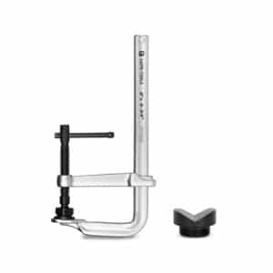 Heavy Duty Sliding Bar Clamp with V-Clamp for Round and Angled Object