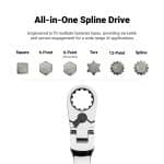 All-in-one spline drive