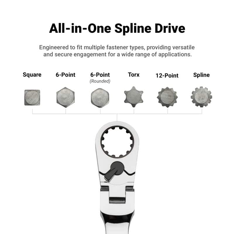 All-in-one spline drive