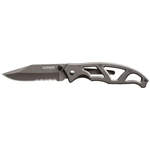 Gerber Paraframe I Knife, Serrated Edge, Stainless Steel