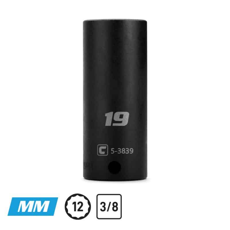 Capri Tools 12 Point Deep Impact Sockets, Metric