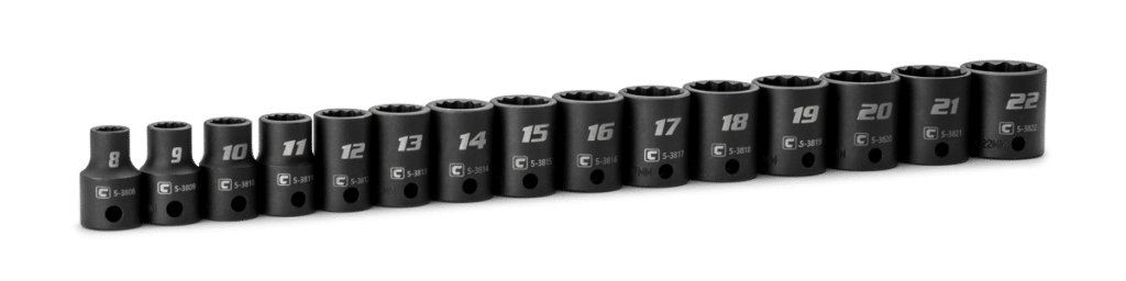 12-Point Shallow Impact Socket Set