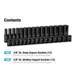 12-Point Master Impact Socket Set, Metric