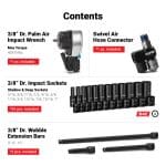 3/8" Pro Impact Bundle, SAE