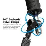 360° Dual Axis Swivel Design