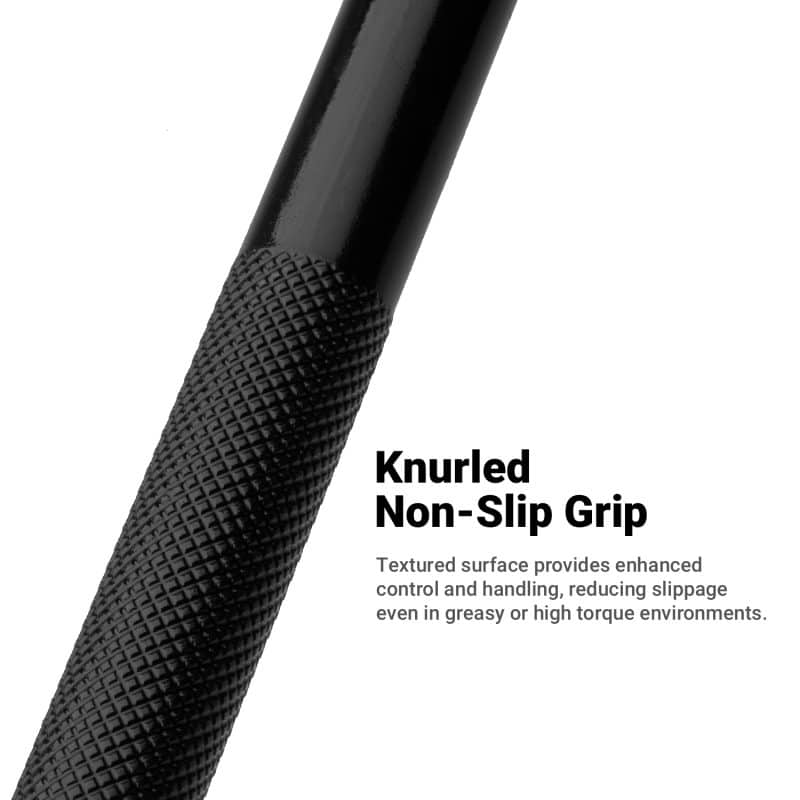 Knurled Non-Slip Grip