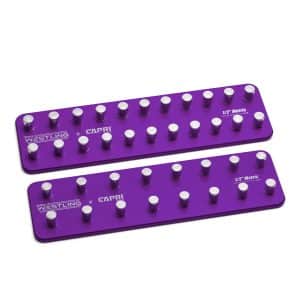 1/2" Premium 2 Row Aluminum Socket Trays, Metric, Purple